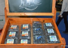 Peruvian blueberries at the booth of the International Fruit Company.